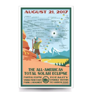 All American Total Solar Eclipse 2017 commemorative art