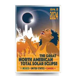 The Great American Total Solar Eclipse 2024 Artwork by Tyler Nordgren