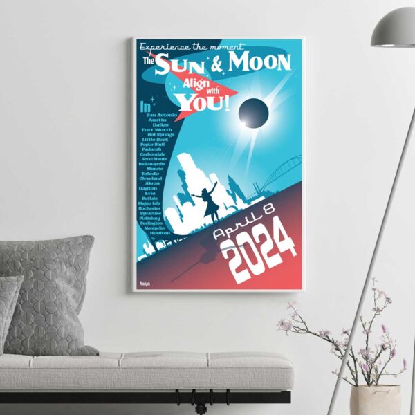 NASA 2024 Eclipse Canvas Eclipse Merchandise