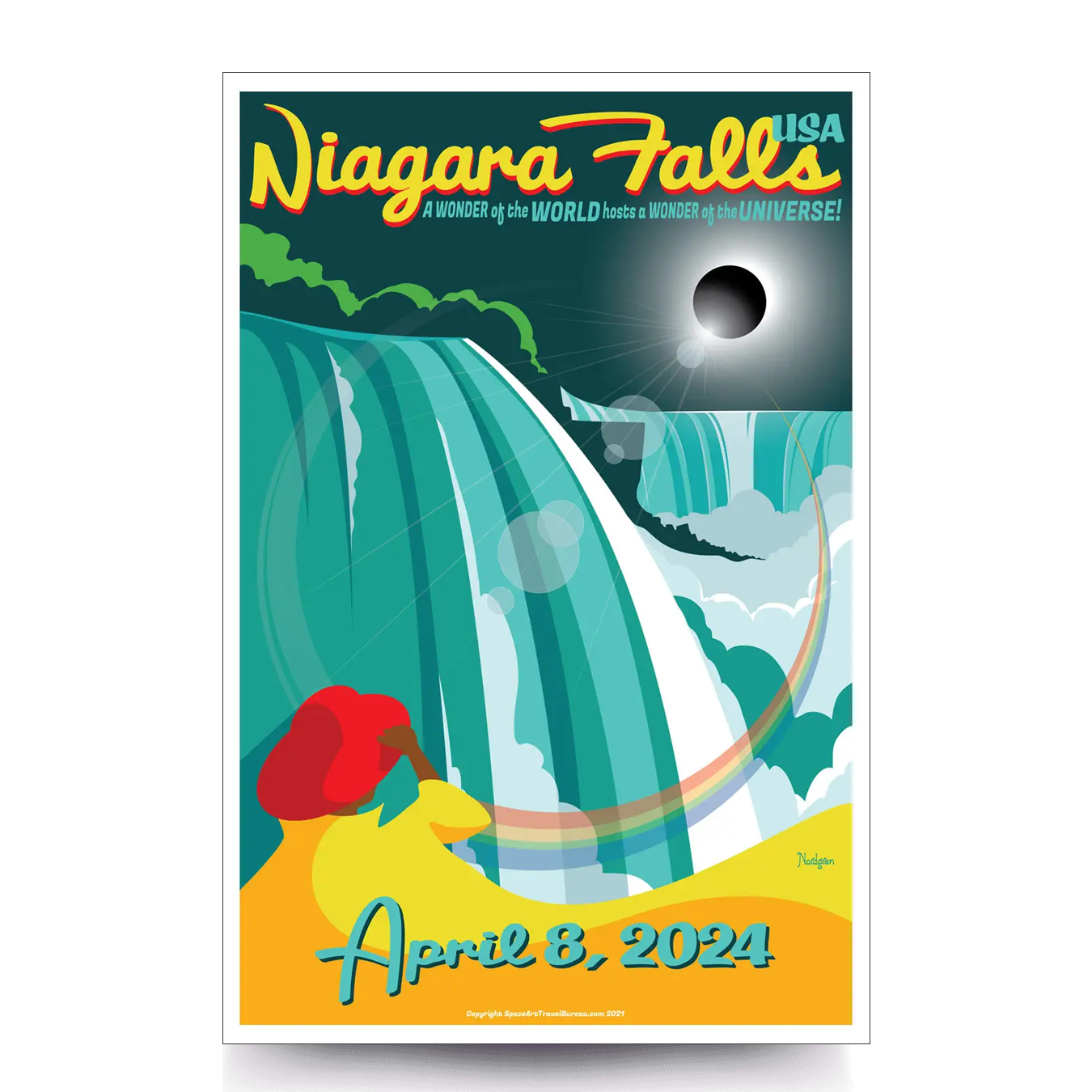 Niagara Falls 2024 Eclipse Artwork Eclipse Merchandise