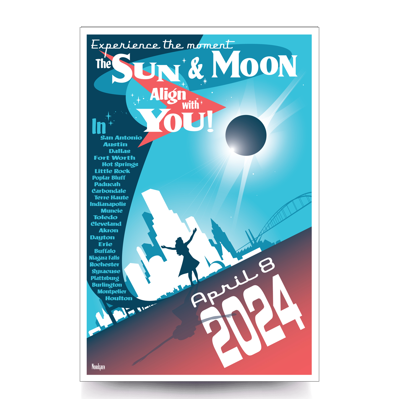 2024 Eclipse Poster The Sun & Moon Align with YOU! Eclipse Merchandise