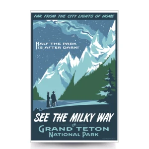 Grand Teton National Park Tyler Nordgren Artwork celebrating the Milky Way