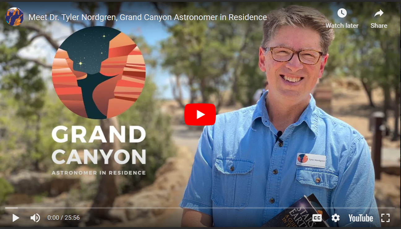 Dr. Tyler Nordgren, Grand Canyon Astronomer in Residence vido