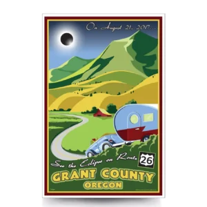 Grant County Oregon 2017 Eclipse commemorative Artwork