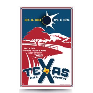 Texas Hill County Eclipse 2023 & 2024 Artwork