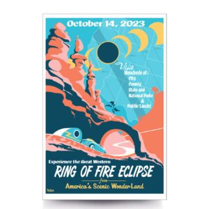 2023 Ring of Fire NASA Annular Eclipse Poster
