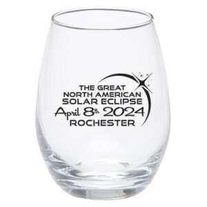 Rochester 2024 Eclipse - Commemorative Stemless Wine Glass